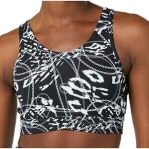 ELEVEN by Venus Williams NWT 90s Girl Sports Bra Chain Print Size Small NEW